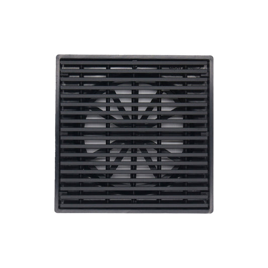 Slim Wedge Wire Point Drain 70mm Outlet - Black
