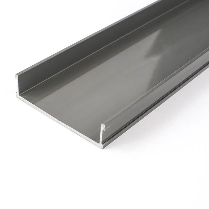 Base Channel Intop Modular Base Channel 3000mm Grey | Grates 2 Go – Grates 2 Go Modular