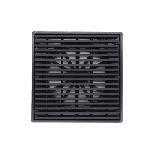Slim Wedge Wire Point Drain 90mm Outlet - Black