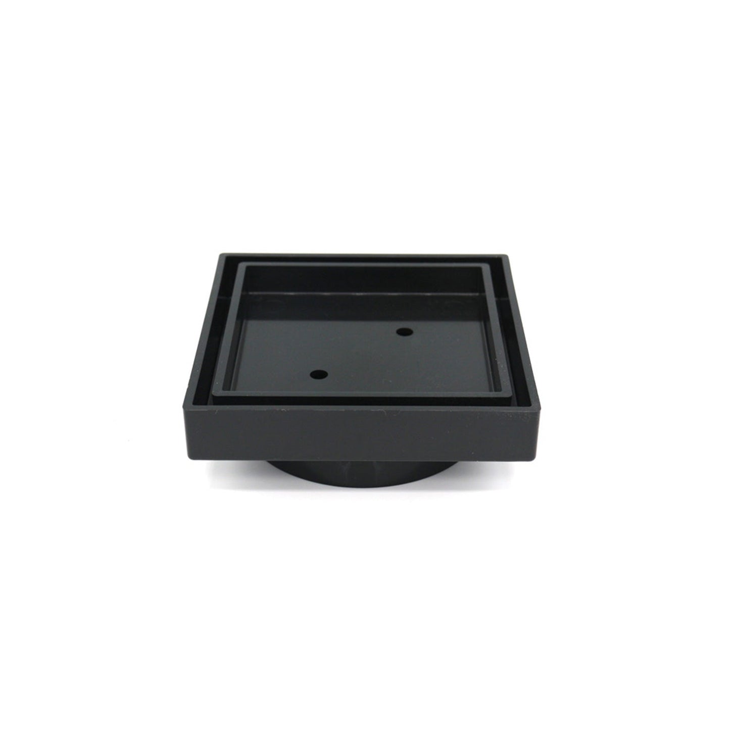 UPVC Smart Tile Point Drain 90mm Outlet - Black