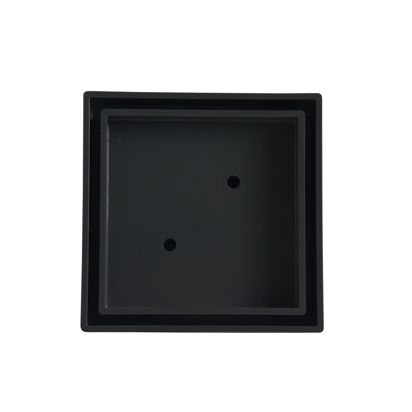 UPVC Smart Tile Point Drain 90mm Outlet - Black