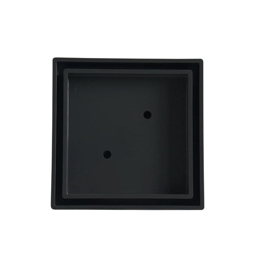 UPVC Smart Tile Point Drain 70mm Outlet - Black